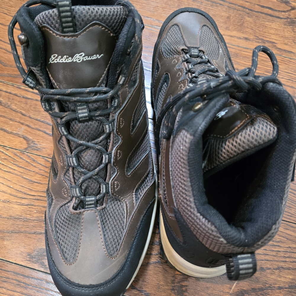 Eddie Bauer Brown and Black Boots Durable Comfort